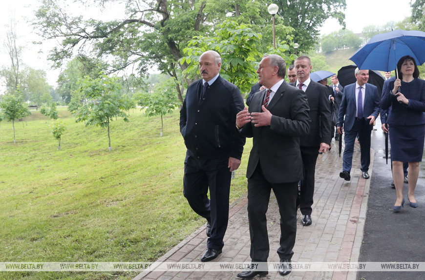 Александр Лукашенко положительно оценил работы по развитию и благоустройству Могилева