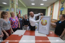 Подсчет голосов на участке №62 г. Могилева