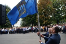 Торжественная линейка, посвященная новому учебному году, в Белорусско-Российском университете