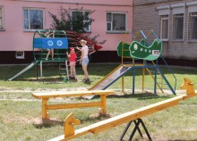 Детская площадка «Доблесть. Мужество. Отвага» в Костюковичах