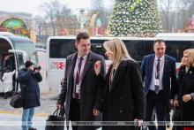 Делегаты ВНС Могилевской области прибывают во Дворец Республики