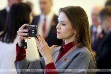 Делегаты ВНС Могилевской области прибывают во Дворец Республики