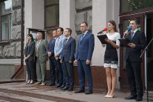 Торжественная линейка, посвященная новому учебному году, в Белорусско-Российском университете