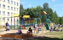 Детская площадка «Доблесть. Мужество. Отвага» в Костюковичах