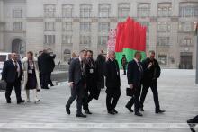 Делегаты ВНС Могилевской области прибывают во Дворец Республики